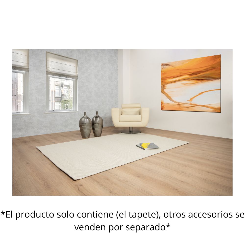TAPETE LAVIN BRINDA D1001 | Tapete Decorativo para Recepción Hotel Hogar Departamento Sala | GRIS MARFIL | Varias Medidas | Rectangular | Interior | Hotel Habitación Airbnb Sala Recamara Estudio