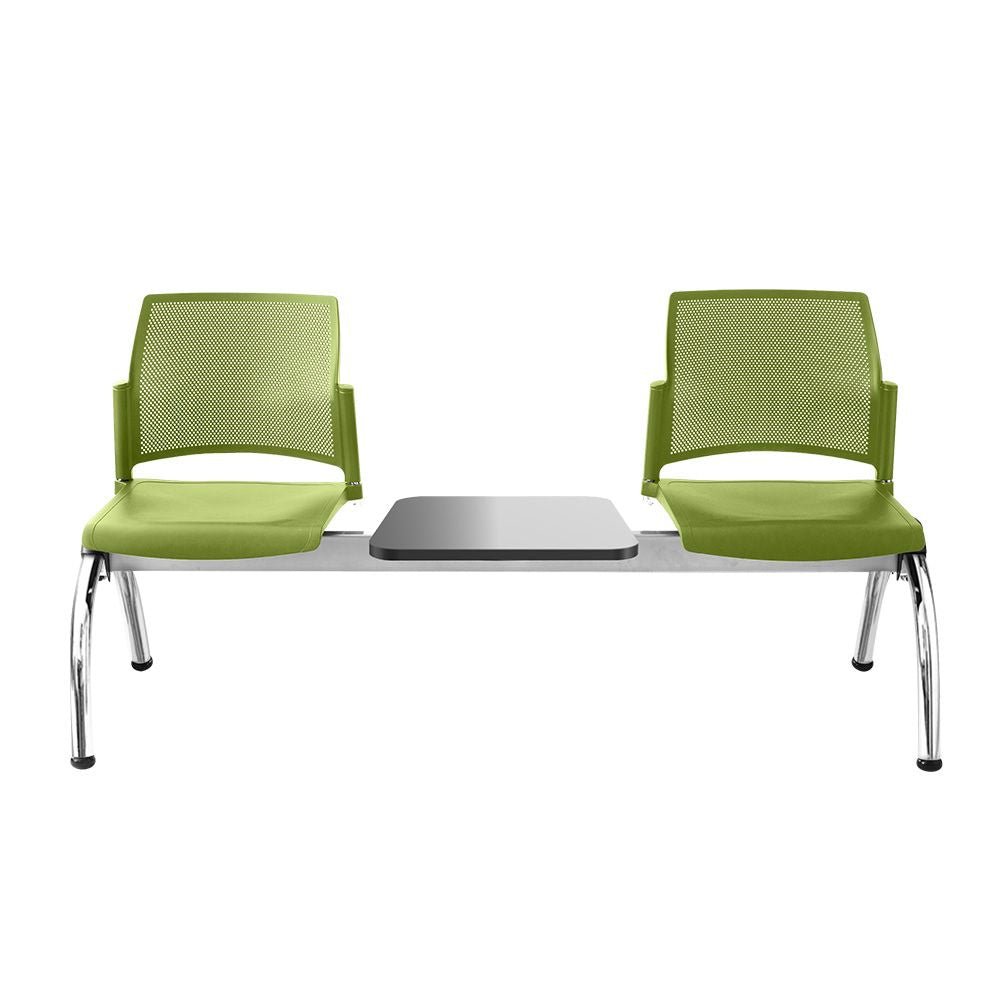 Banca para Sala de Espera 2 Plazas y Mesa - LABENZE REPLAY 108-6203M - Varios Colores - Respaldo Multiperforado y Estructura Tubular Cromo Banca De Visita Para Oficina Banca Para Sala De Espera Banca Para Recepción Banca Para Sala De Juntas Banca Para Sala De Conferencias Banca Para Área De Espera Banca Para Sala De Reuniones Banca Para Oficina Minimalista Banca Para Oficina De Marketing Banca Para Oficina De Ventas Banco De Aeropuerto Banco De Estación De Tren Banco De Terminal De Autobús Banco De Gimnasio