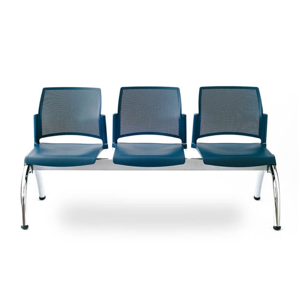 Banca para Sala de Espera 3 Plazas - LABENZE REPLAY 108-06203 - Varios Colores - Respaldo Multiperforado y Estructura Cromo Banca De Visita Para Oficina Banca Para Sala De Espera Banca Para Recepción Banca Para Sala De Juntas Banca Para Sala De Conferencias Banca Para Área De Espera Banca Para Sala De Reuniones Banca Para Oficina Minimalista Banca Para Oficina De Marketing Banca Para Oficina De Ventas Banco De Aeropuerto Banco De Estación De Tren Banco De Terminal De Autobús Banco De Gimnasio Banco De Consu