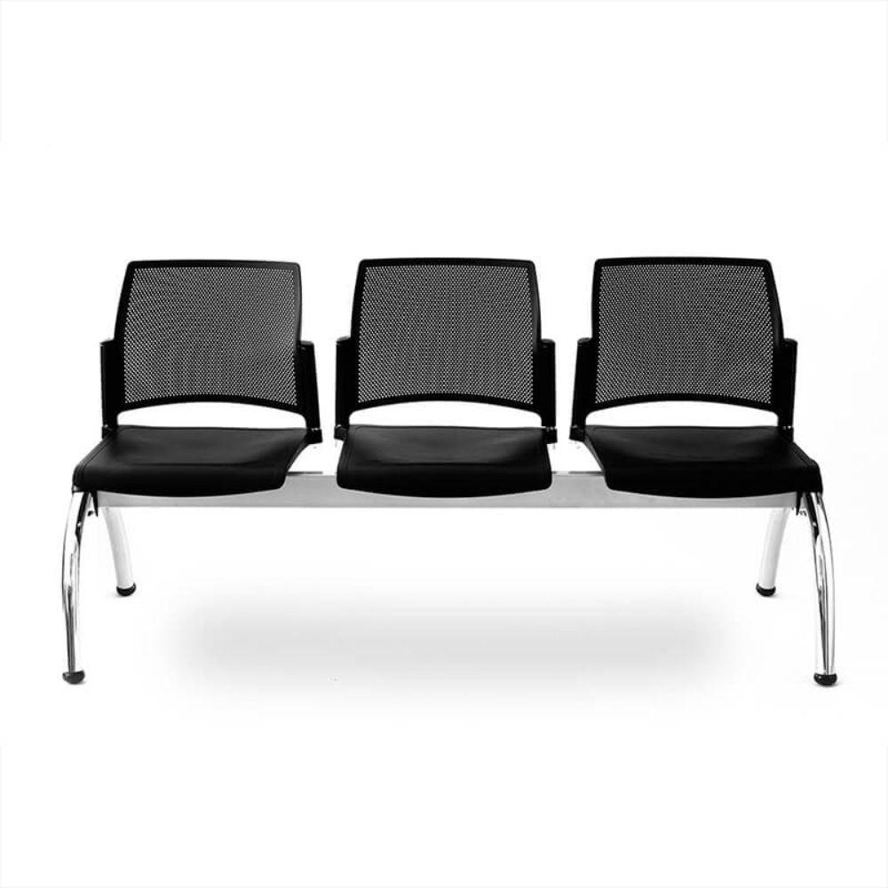 Banca para Sala de Espera 3 Plazas - LABENZE REPLAY 108-06203 - Varios Colores - Respaldo Multiperforado y Estructura Cromo Banca De Visita Para Oficina Banca Para Sala De Espera Banca Para Recepción Banca Para Sala De Juntas Banca Para Sala De Conferencias Banca Para Área De Espera Banca Para Sala De Reuniones Banca Para Oficina Minimalista Banca Para Oficina De Marketing Banca Para Oficina De Ventas Banco De Aeropuerto Banco De Estación De Tren Banco De Terminal De Autobús Banco De Gimnasio Banco De Consu