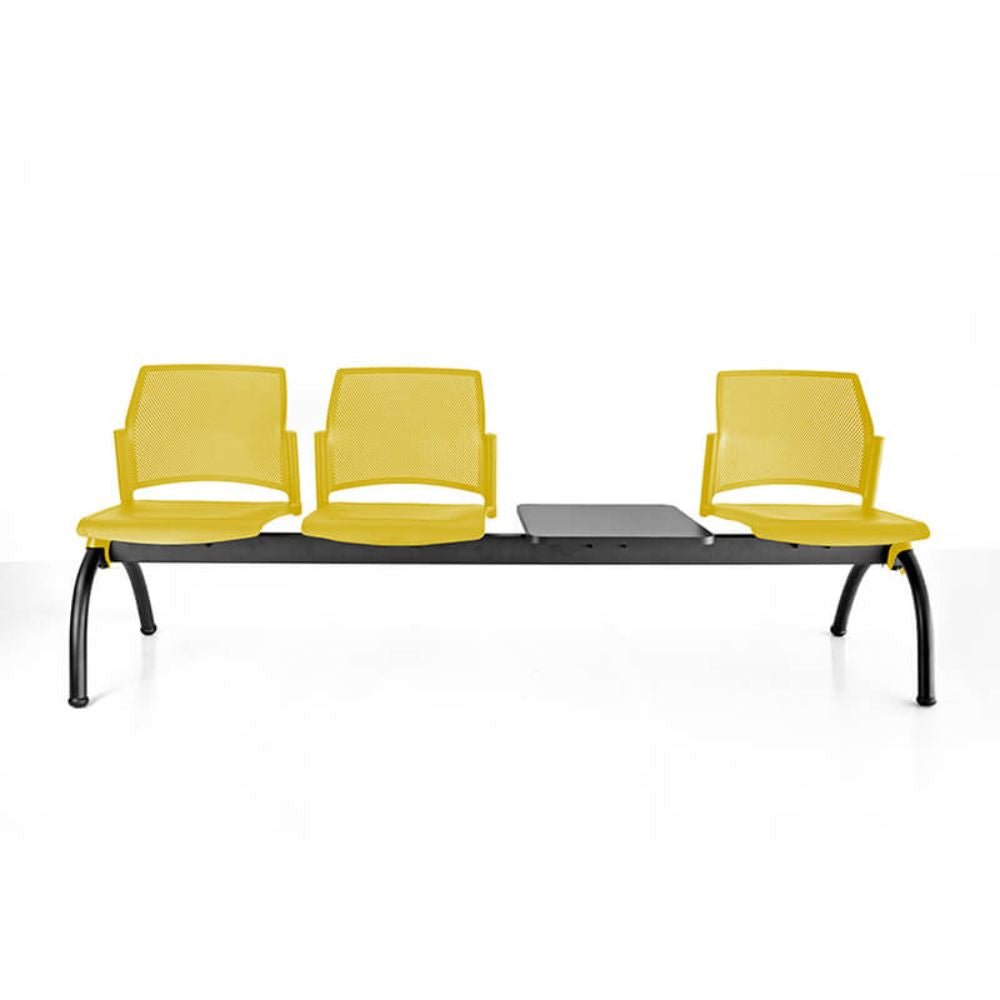 Banca para Sala de Espera 3 Plazas y Mesa - LABENZE REPLAY 108-6004M - Varios Colores - Respaldo Multiperforado y Estructura Negra Banca De Visita Para Oficina Banca Para Sala De Espera Banca Para Recepción Banca Para Sala De Juntas Banca Para Sala De Conferencias Banca Para Área De Espera Banca Para Sala De Reuniones Banca Para Oficina Minimalista Banca Para Oficina De Marketing Banca Para Oficina De Ventas Banco De Aeropuerto Banco De Estación De Tren Banco De Terminal De Autobús Banco De Gimnasio Banco D