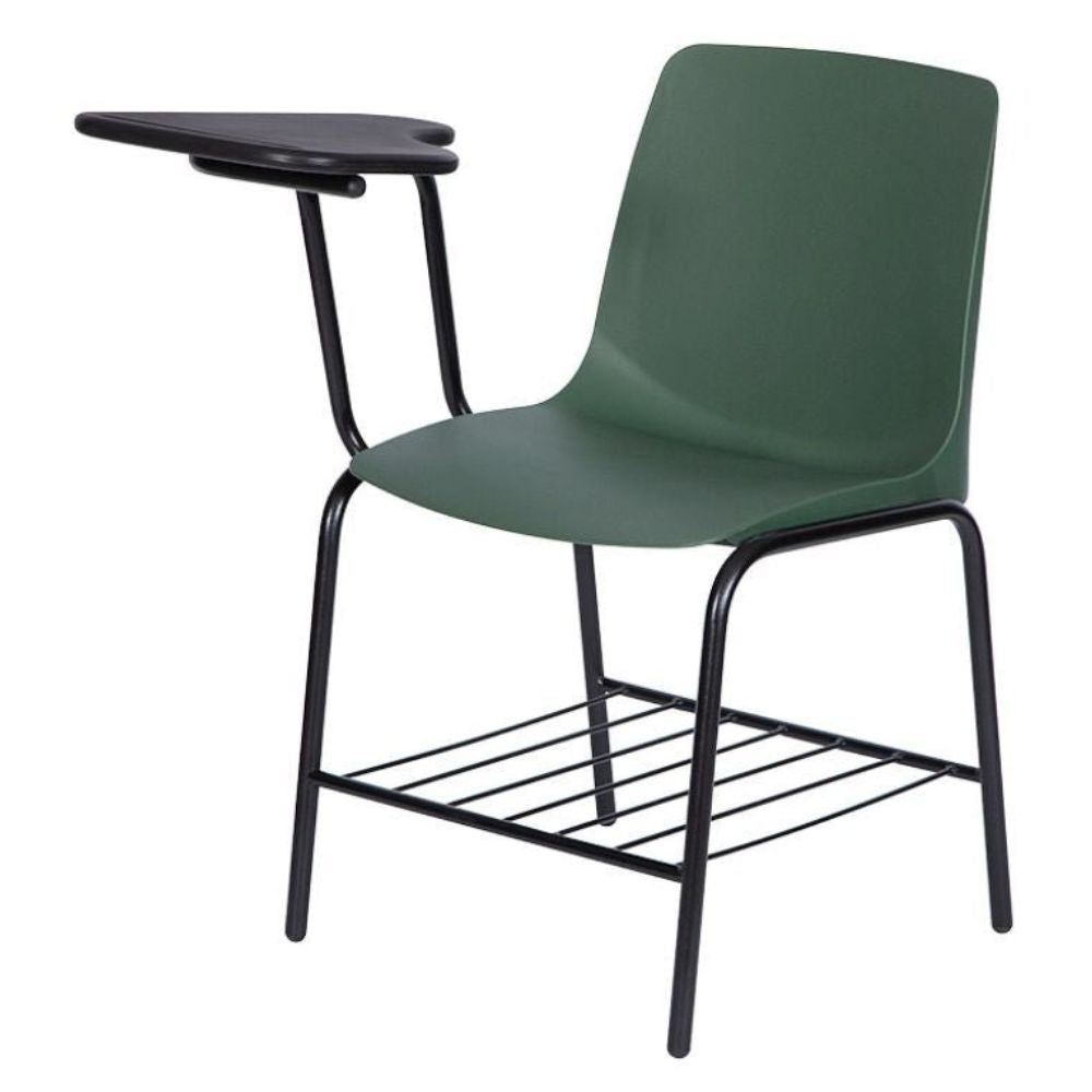 PUPITRE NOGAL BEAT PL-300 | Pupitre Escolar para Instituciones | Estructura Tubular Pintada | Polipropileno | Interior Salas de Conferencias Salas de Reuniones Escuelas Universidades
