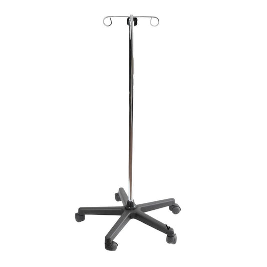 Porta Sueros para Hospital - NEXUS FLEX VOM1660 - Cromado - Base 5 Apoyos Negro Porta Sueros Para Hospitales Porta Sueros Para Clínicas Porta Sueros Para Consultorios Médicos Porta Sueros Para Centros De Salud Porta Sueros Para Laboratorios Médicos Porta Sueros Para Urgencias Porta Sueros Para Áreas De Terapia Intensiva Porta Sueros Para Salas De Recuperación Porta Sueros Para Quirófanos Porta Sueros Para Pediatría Porta Sueros Con Ruedas Porta Sueros De Acero Inoxidable Porta Sueros Ajustable En Altura