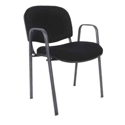 Silla De Oficina Visita - ALBAR LK-03 - Negro - Asiento y Respaldo Tapizado