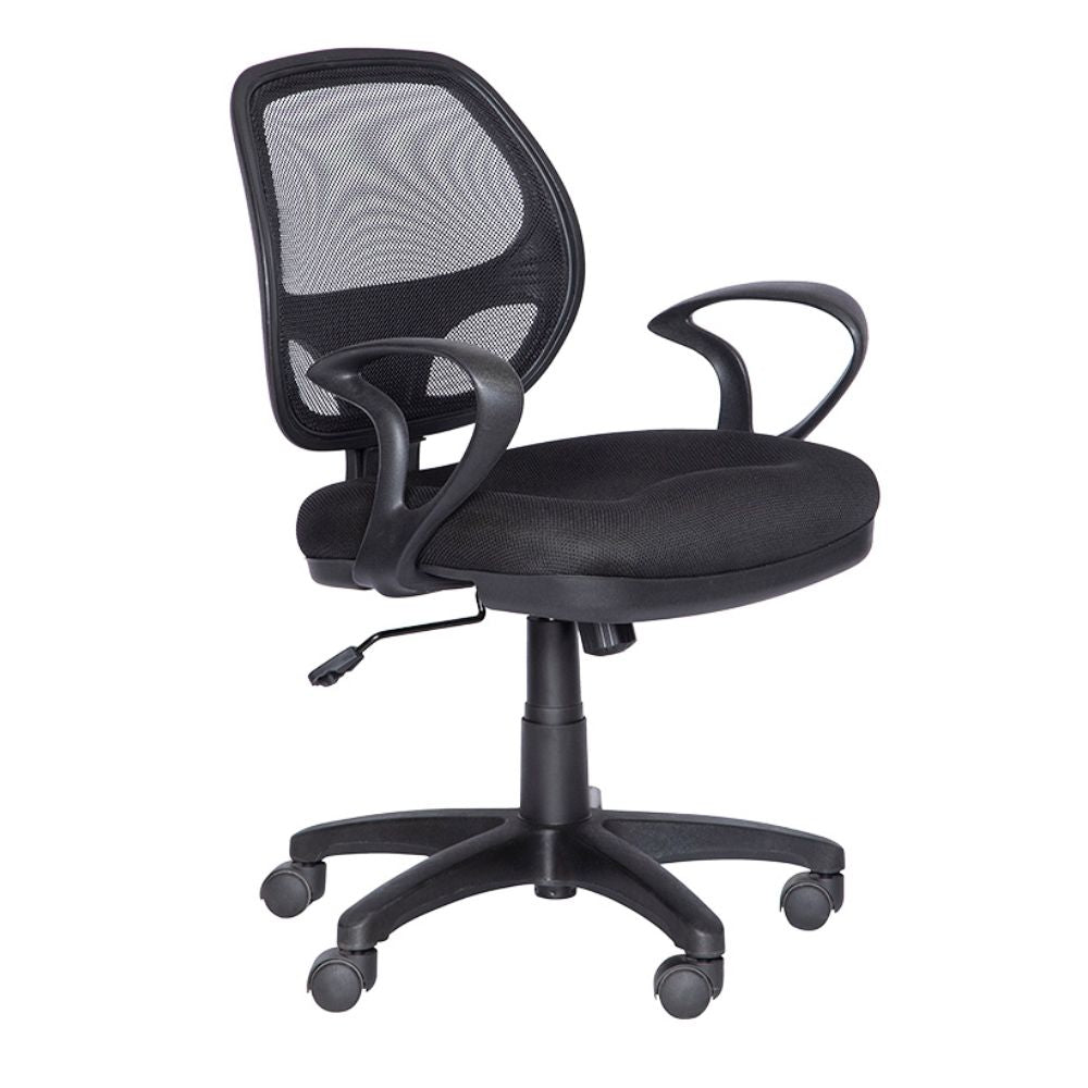 SILLA NOGAL BEAT M-50 | Silla Secretarial para Oficina | Base Estrella Nylon con Rodajas | Tapiz Hule Espuma | Interior Institucion Compañia Organizacion Empresa Empresarial  Laboral Oficina Despacho Bufete Operativa