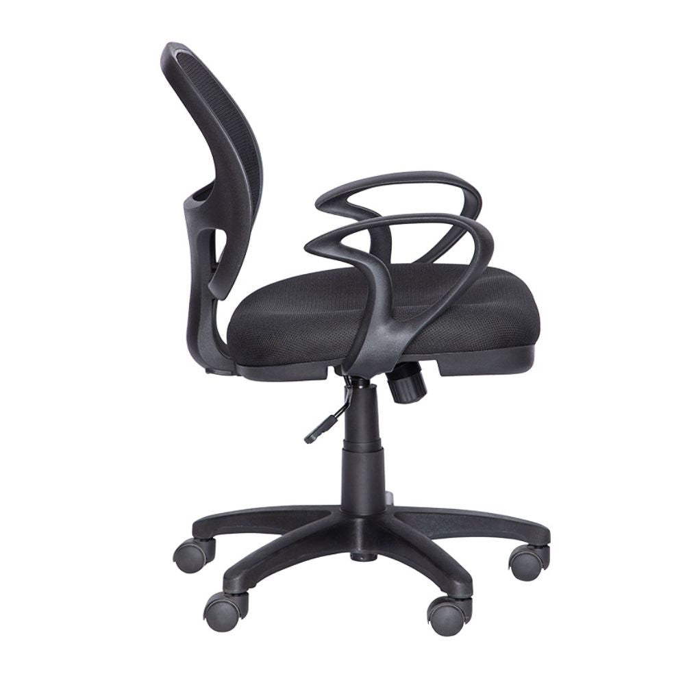 SILLA NOGAL BEAT M-50 | Silla Secretarial para Oficina | Base Estrella Nylon con Rodajas | Tapiz Hule Espuma | Interior Institucion Compañia Organizacion Empresa Empresarial  Laboral Oficina Despacho Bufete Operativa