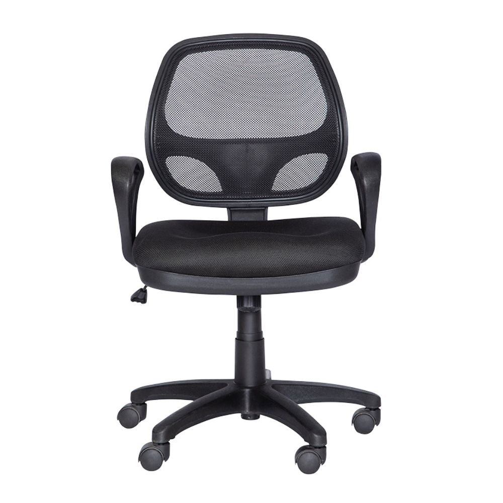 SILLA NOGAL BEAT M-50 | Silla Secretarial para Oficina | Base Estrella Nylon con Rodajas | Tapiz Hule Espuma | Interior Institucion Compañia Organizacion Empresa Empresarial  Laboral Oficina Despacho Bufete Operativa