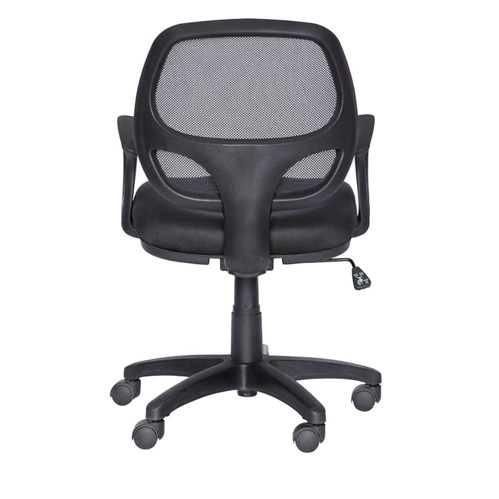SILLA NOGAL BEAT M-50 | Silla Secretarial para Oficina | Base Estrella Nylon con Rodajas | Tapiz Hule Espuma | Interior Institucion Compañia Organizacion Empresa Empresarial  Laboral Oficina Despacho Bufete Operativa