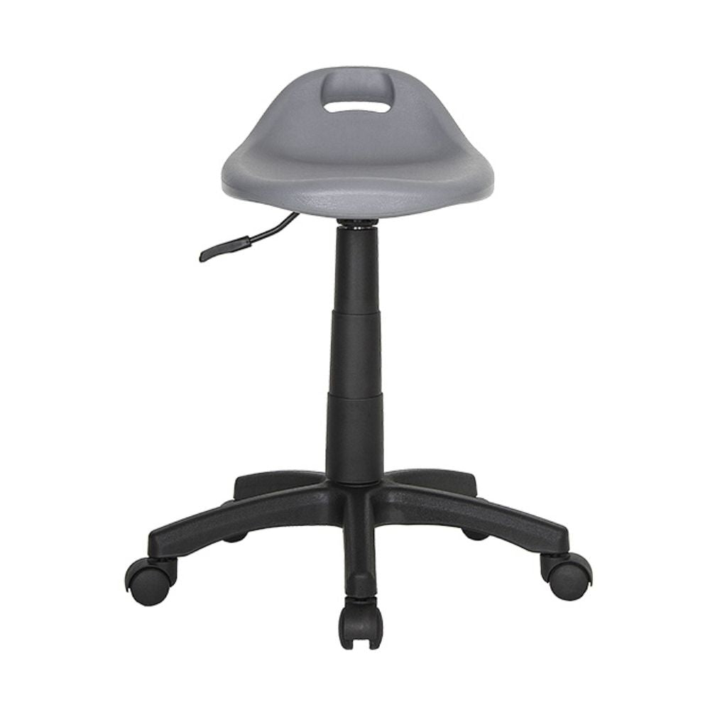 Silla industrial Albar Studio con asiento en polietileno y base de nylon de 24 pulgadas de 5 puntas