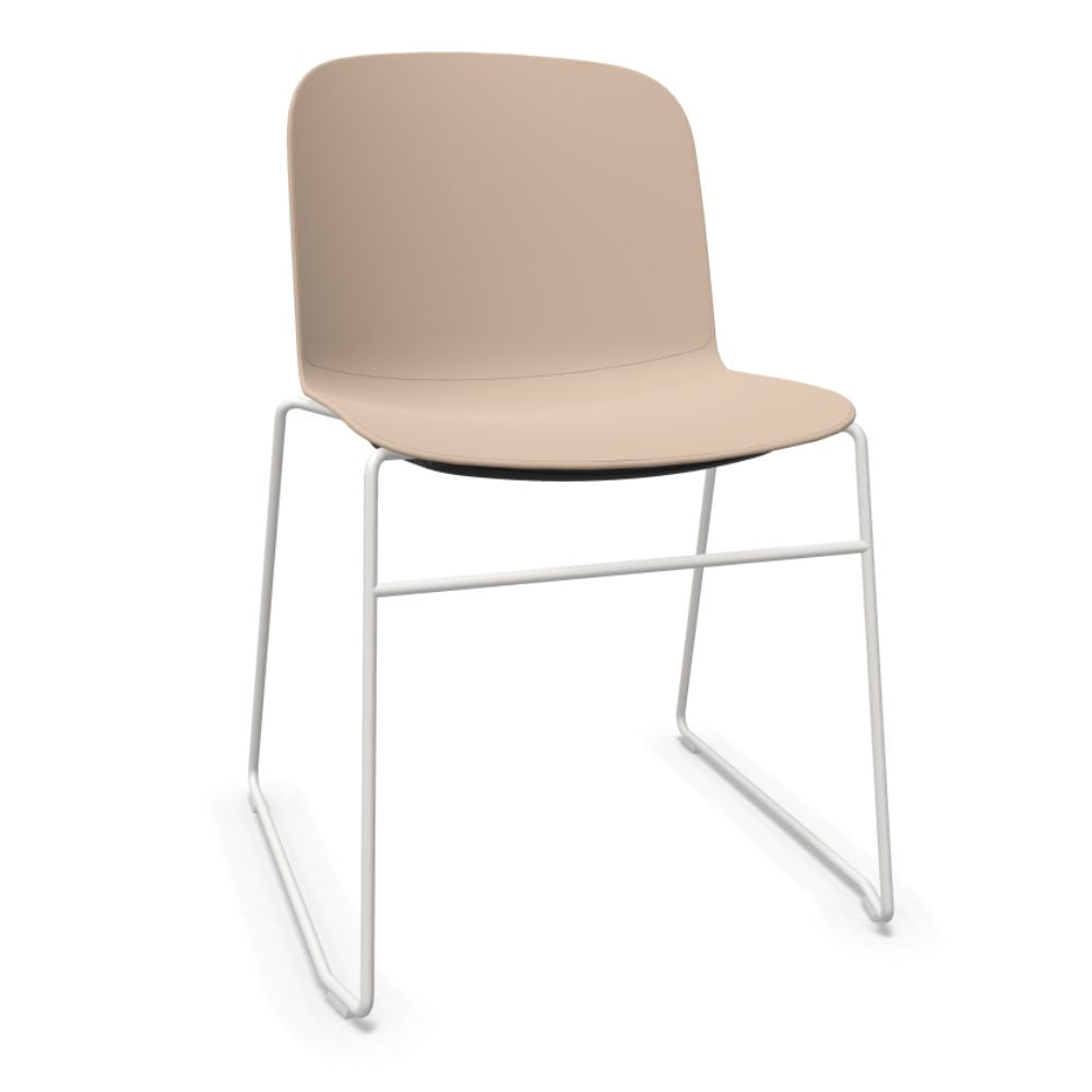 SILLA INFINITI RELIEF | Silla Ocasional | Base 4 Patas Estrella | Varios Colores | Asiento Monocarcasa Polipropileno | Interior - 110 - 6240S - SND - Infiniti - NOGAL BEAT -