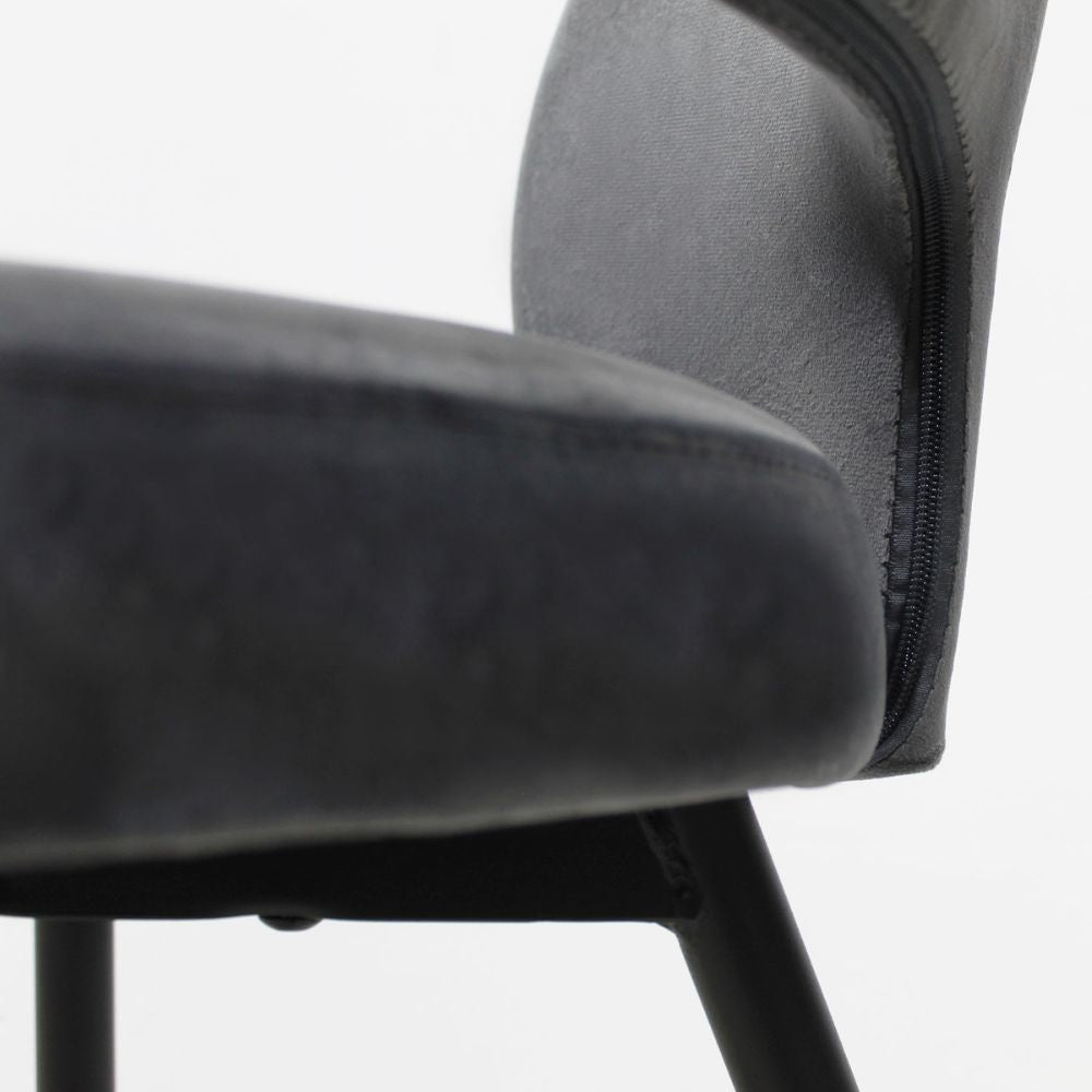 SILLA KINGSTRONG ASTURIAS Z001 SILL0903736 | Silla Ocasional | Base 4 Puntas de Metal | Estilizado Forrado en Tela | Interior