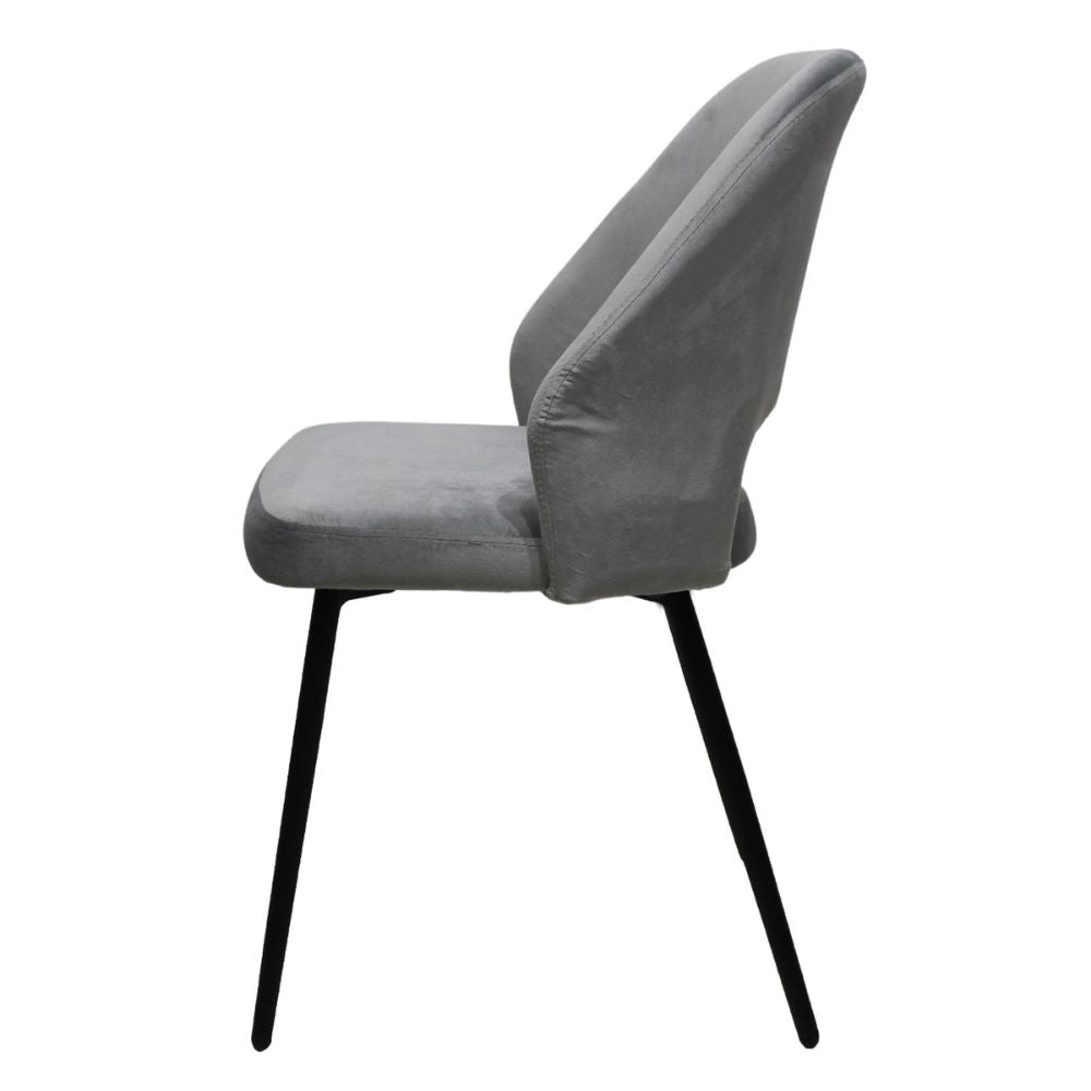 SILLA KINGSTRONG ASTURIAS Z001 SILL0903736 | Silla Ocasional | Base 4 Puntas de Metal | Estilizado Forrado en Tela | Interior