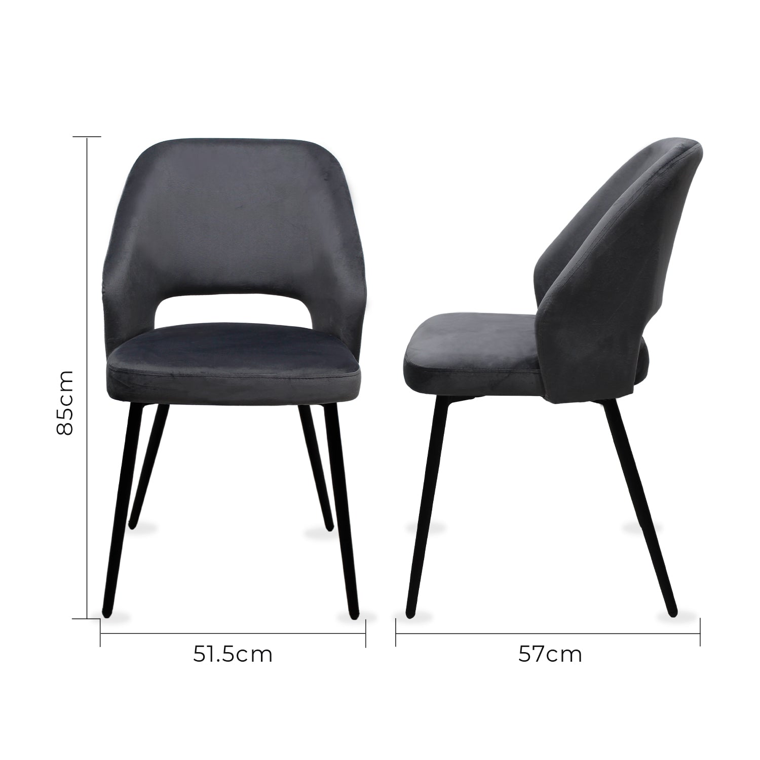 SILLA KINGSTRONG ASTURIAS Z001 SILL0903736 | Silla Ocasional | Base 4 Puntas de Metal | Estilizado Forrado en Tela | Interior