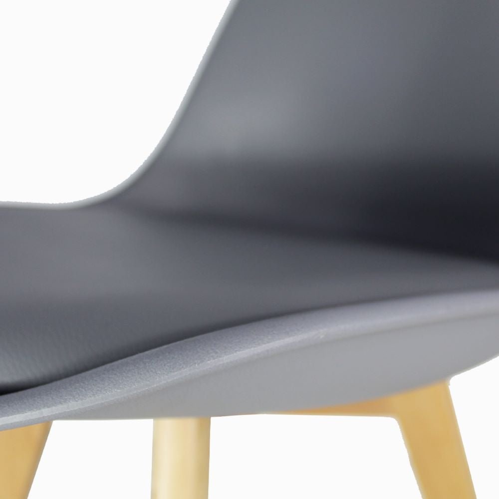 SILLA KINGSTRONG FRANKFURT SILL0670538 | Silla Comercial para Restaurante | Base 4 Puntas | Madera Solida Cruzada | Polipropileno | Acojinado | Interior