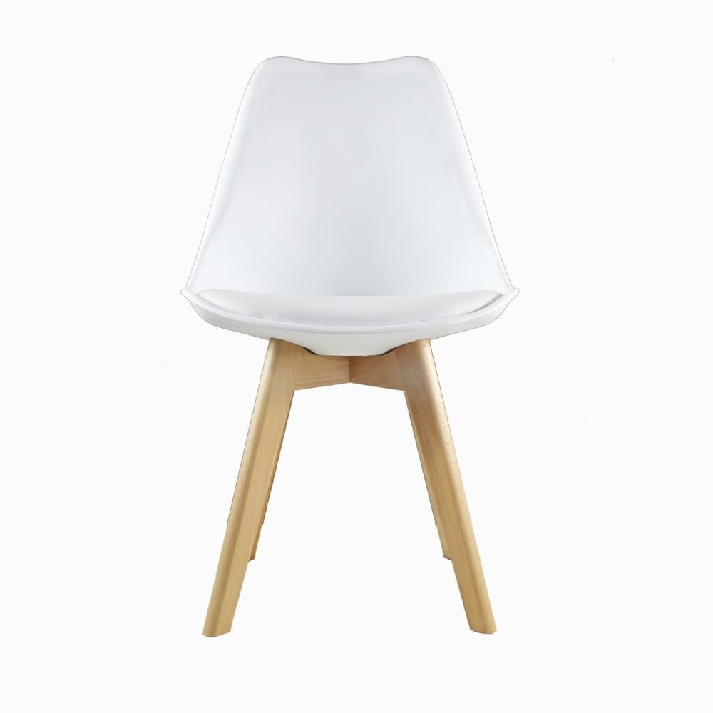 SILLA KINGSTRONG FRANKFURT SILL0670538 | Silla Comercial para Restaurante | Base 4 Puntas | Madera Solida Cruzada | Polipropileno | Acojinado | Interior Cafetería Bar Zona de Alimentos Barra Bistro