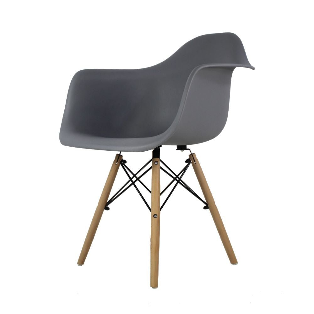 SILLA KINGSTRONG JM-1619 ESTOCOLMO SILL0360326 | Silla Comercial para Cafetería | Base 4 Puntas Madera | Varilla Cruzada | Polipropileno | Interior Sala Vestíbulo Decorar Espacios Pasillos Restaurante Bistro Zona de Alimentos