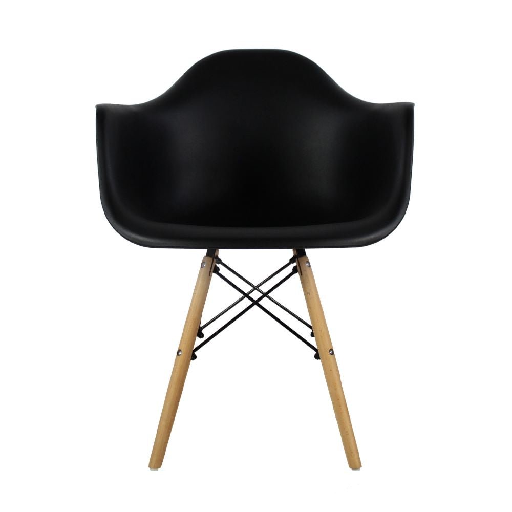 SILLA KINGSTRONG JM-1619 ESTOCOLMO SILL0360326 | Silla Comercial para Cafetería | Base 4 Puntas Madera | Varilla Cruzada | Polipropileno | Interior Sala Vestíbulo Decorar Espacios Pasillos Restaurante Bistro Zona de Alimentos