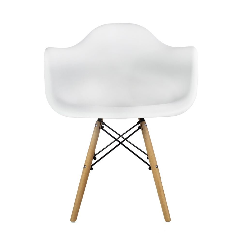 SILLA KINGSTRONG JM-1619 SILLA KINGSTRONG JM-1619 ESTOCOLMO SILL0360326 | Silla Comercial para Cafetería | Base 4 Puntas Madera | Varilla Cruzada | Polipropileno | Interior Sala Vestíbulo Decorar Espacios Pasillos Restaurante Bistro Zona de Alimentos