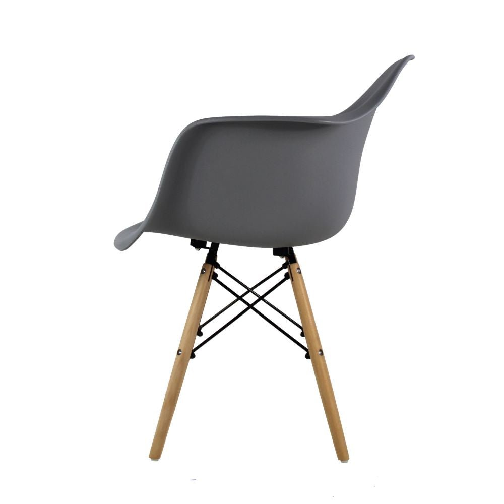 SILLA KINGSTRONG JM-1619 ESTOCOLMO SILL0360326 | Silla Comercial para Cafetería | Base 4 Puntas Madera | Varilla Cruzada | Polipropileno | Interior Sala Vestíbulo Decorar Espacios Pasillos Restaurante Bistro Zona de Alimentos