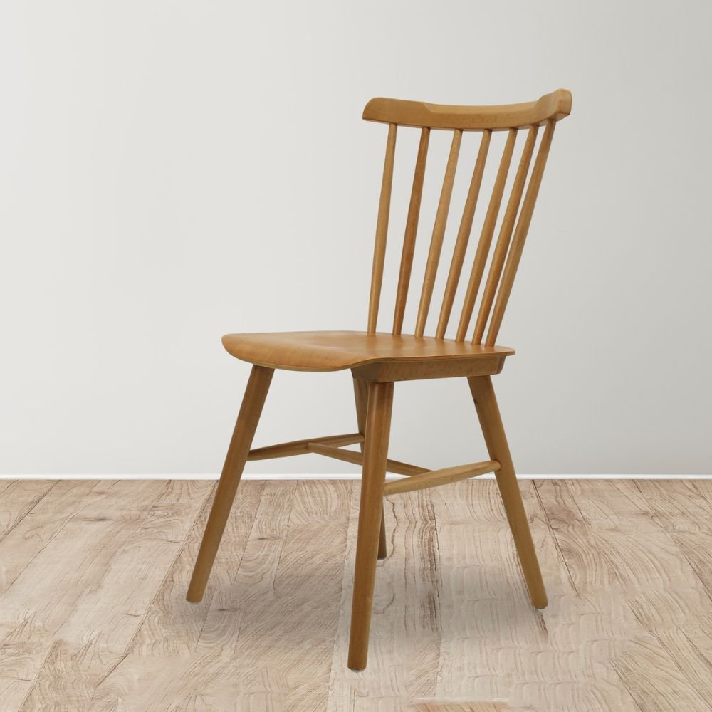 SILLA KINGSTRONG KEOPS MOB-1742 NATURAL SILL0903557 | Silla Ocasional Decorativa Descanso Modernidad | Base 4 Puntas | Estilo Escandinavo | Madera | Interior