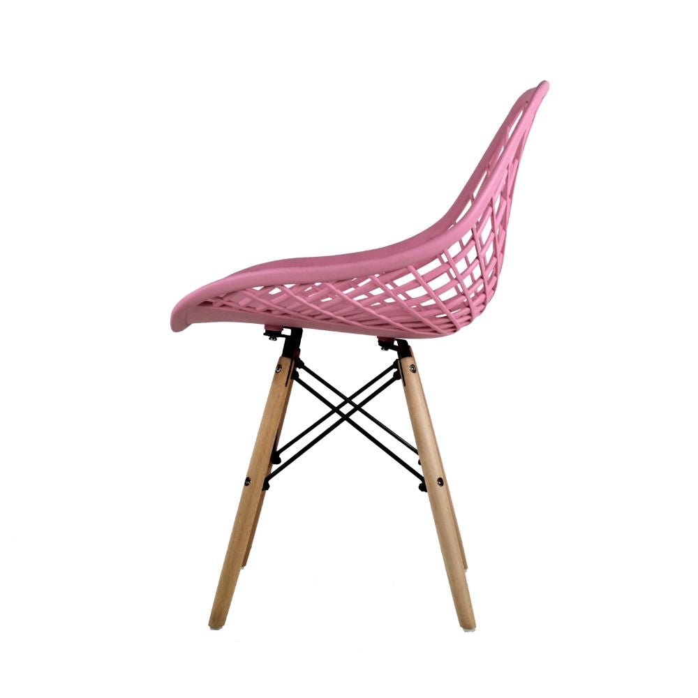 SILLA KINGSTRONG OSLO VENTO SILL0363037 | Silla Comercial para Cafetería | Base 4 Puntas Madera | Polipropileno | Interior Bar Hotel Hostelería Restaurante Zona de Alimentos