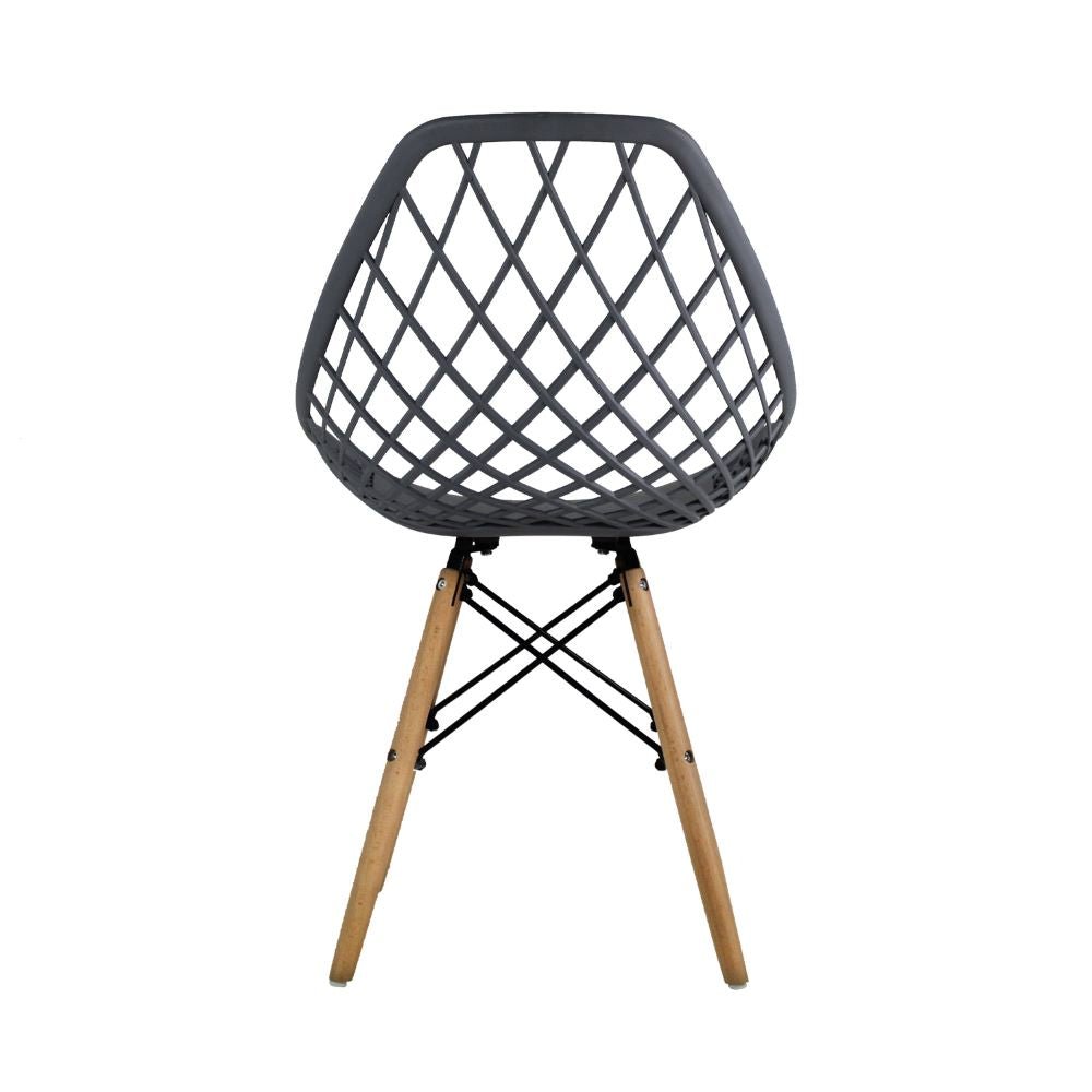 SILLA KINGSTRONG OSLO VENTO SILL0363037 | Silla Comercial para Cafetería | Base 4 Puntas Madera | Polipropileno | Interior Bar Hotel Hostelería Restaurante Zona de Alimentos