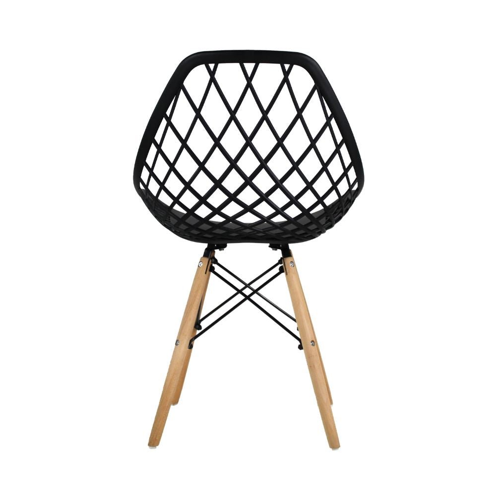 SILLA KINGSTRONG OSLO VENTO SILL0363037 | Silla Comercial para Cafetería | Base 4 Puntas Madera | Polipropileno | Interior Bar Hotel Hostelería Restaurante Zona de Alimentos