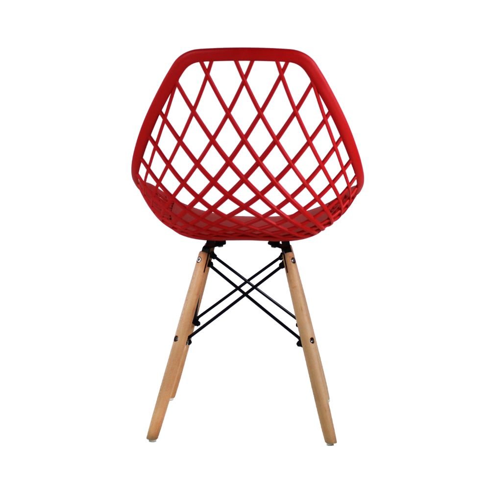 SILLA KINGSTRONG OSLO VENTO SILL0363037 | Silla Comercial para Cafetería | Base 4 Puntas Madera | Polipropileno | Interior Bar Hotel Hostelería Restaurante Zona de Alimentos