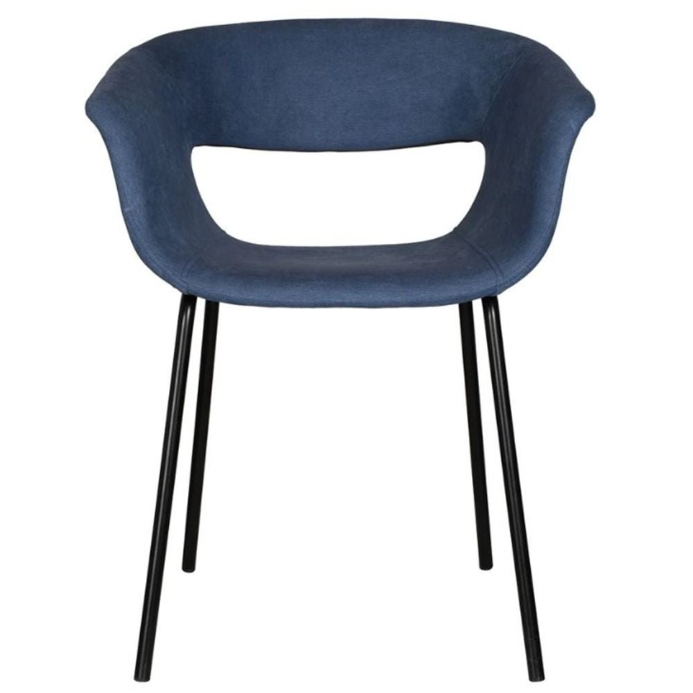 SILLA KINGSTRONG SILLA DE MINSK 835 | Silla para Restaurante Cafetería | Tapizado Tela | 4 Puntas | Interior