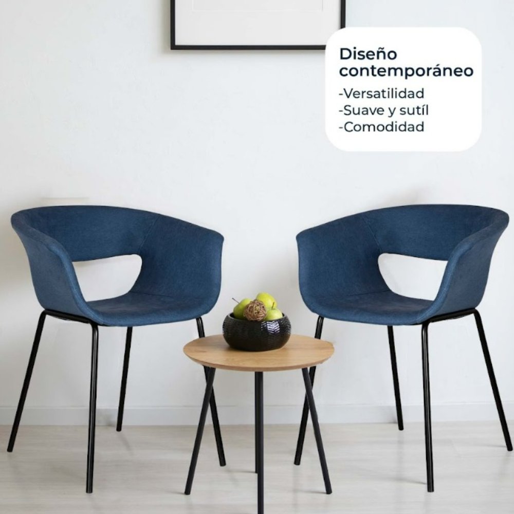 SILLA KINGSTRONG SILLA DE MINSK 835 | Silla para Restaurante Cafetería | Tapizado Tela | 4 Puntas | Interior