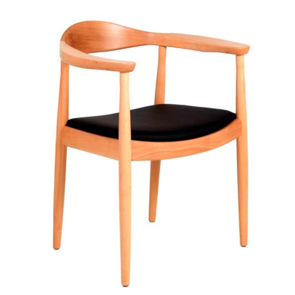 SILLA NOGAL BEAT SILLA MÓNACO | Silla Diseño Clásico Hotel | Asiento Tapizado | Varios Colores | Madera | Interior