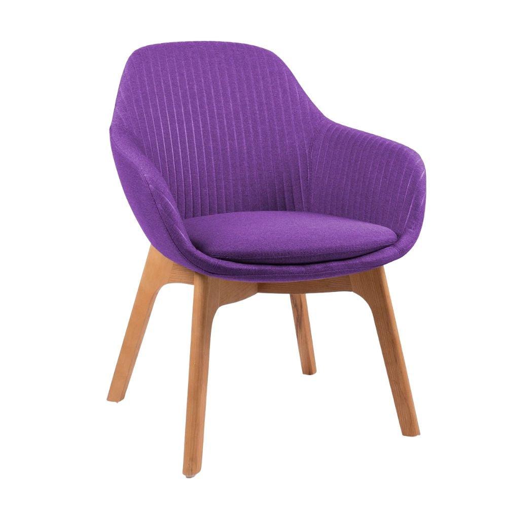 SILLA OFFIHO FABRIZIA OHV-126 | Silla Visitante | Base Madera | Varios Colores | Tapizado | Interior | Hotel Recepción