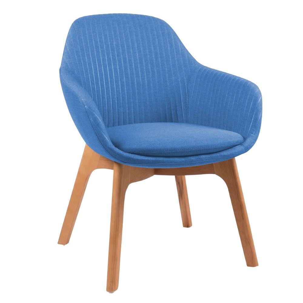 SILLA OFFIHO FABRIZIA OHV-126 | Silla Visitante | Base Madera | Varios Colores | Tapizado | Interior | Hotel Recepción
