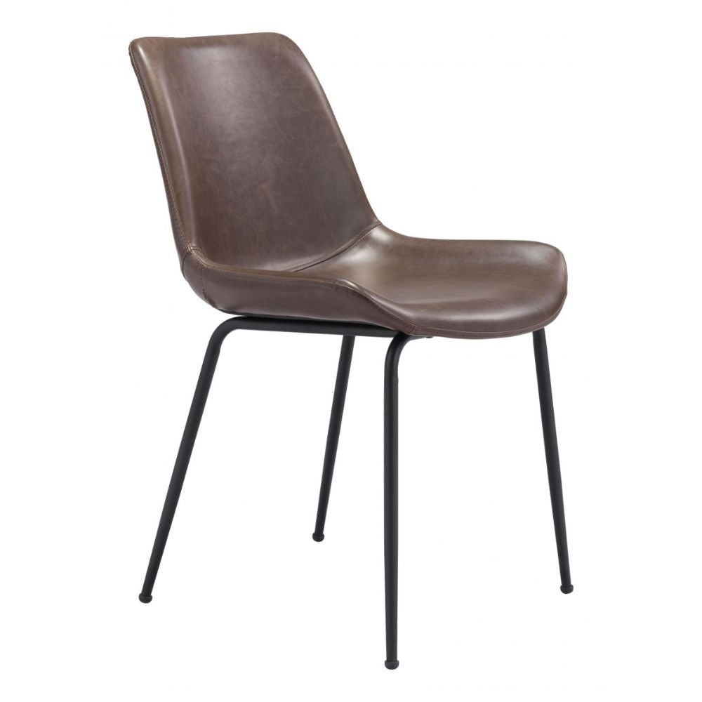 Silla Comercial Tapiz Tipo Cuero - ZUO BYRON 101777 - Café - Madera Contrachapada Sillas De Restaurante Sillas De Bar Sillas De Café Sillas De Comedor Comercial Sillas De Salón De Eventos Sillas De Auditorio Sillas De Boutique Sillas De Spa Sillas De Salón De Belleza Sillas De Lobby Sillas De Lounge Sillas De Discoteca Sillas De Centro De Convenciones Sillas De Feria Comercial Sillas De Exposición Comercial Banco Comercial De Interior Banco Comercial De Exterior Mobiliario Comercial Banco De Comedor Comerci