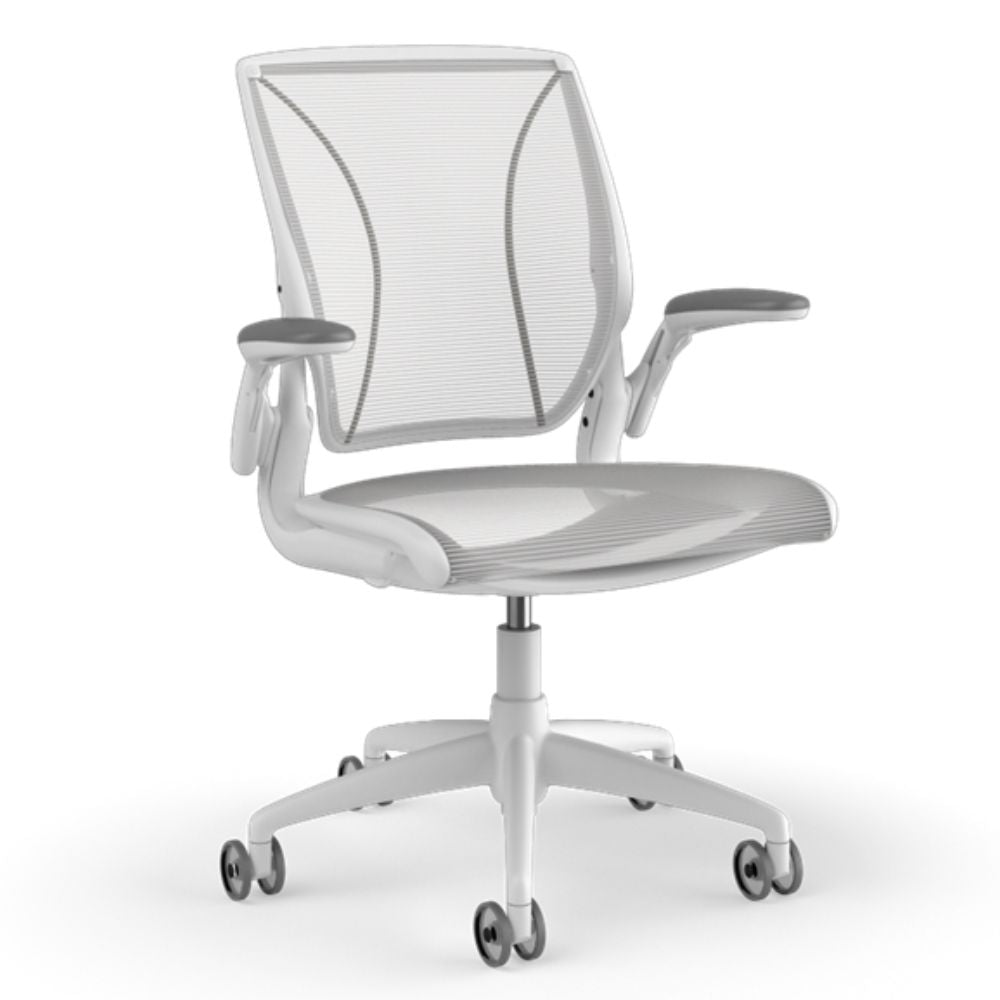 Silla de Oficina Operativa Ergonómica - HUMANSCALE WORLD - Color de Malla y Tejido White 01 - Asiento Tapizado Silla Operativa Silla Ergonómica Silla De Oficina Silla Ajustable Silla Con Respaldo Bajo Silla Funcional Silla De Alta Calidad Oficina Espacio Laboral Área De Trabajo Sala De Reuniones Sala De Conferencias Centro De Trabajo Espacio Corporativo Estación De Trabajo Cubículo De Oficina Espacio De Coworking Área Administrativa Departamento De Recursos Humanos Centro De Llamadas Sala De Espera