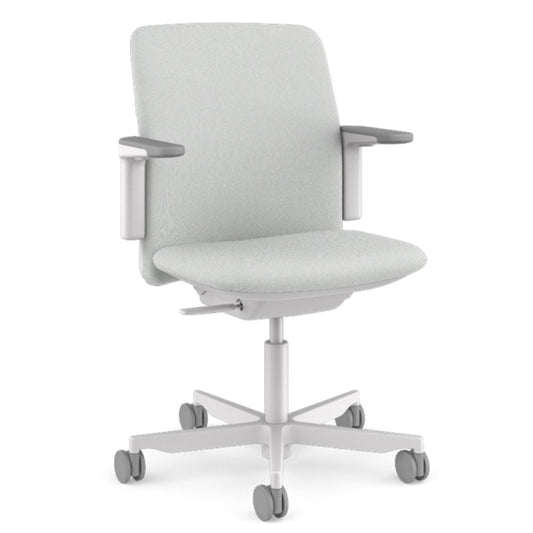 Silla de Oficina Secretarial Ergonómica - HUMANSCALE PATH - Color del Tejido Vapor 13 - Asiento Tapizado Silla Secretarial Silla Ergonómica Silla De Oficina Silla Ajustable Silla Con Respaldo Bajo Silla Funcional Silla De Alta Calidad Oficina Espacio Laboral Área De Trabajo Sala De Reuniones Sala De Conferencias Centro De Trabajo Espacio Corporativo Estación De Trabajo Cubículo De Oficina Espacio De Coworking Área Administrativa Departamento De Recursos Humanos Centro De Llamadas Sala De Espera