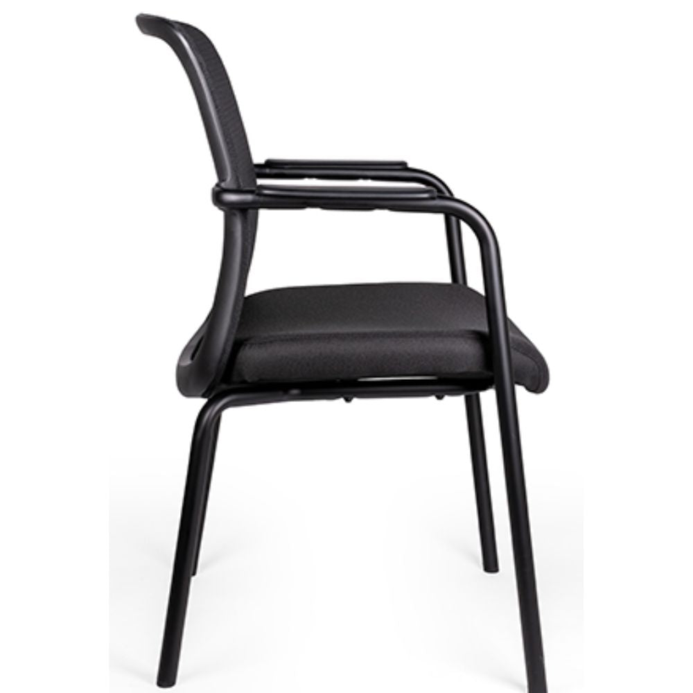 Silla de Oficina Visita Ergonómica - OFFIHO FRIDA OHV-115 - Varios Colores - Respaldo en Malla y Asiento Tapizado