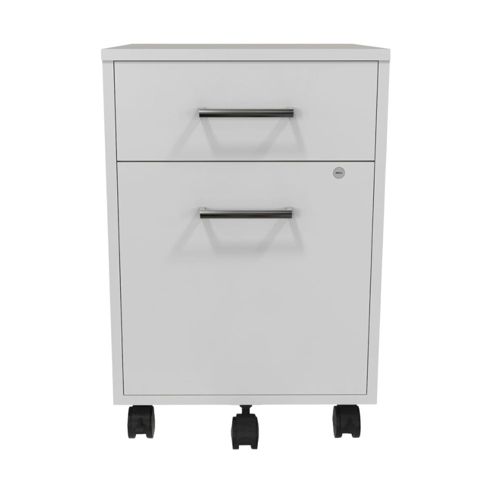 Archivero Móvil para Clínicas - URBAN OFIK 883 - 2 Cajones - en Melamina - 883 - OFIK - NOGAL BEAT - Archivero