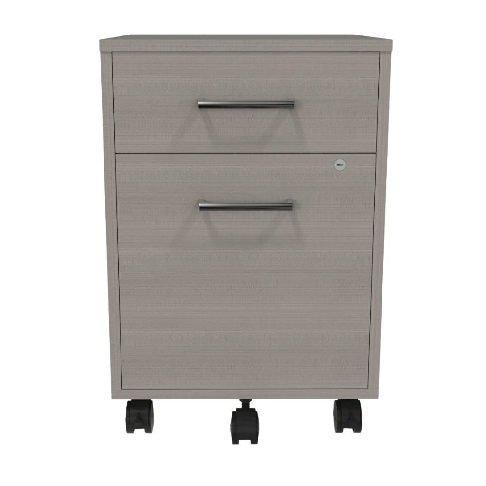 Archivero Móvil para Clínicas - URBAN OFIK 883 - 2 Cajones - en Melamina - 883 - OFIK - NOGAL BEAT - Archivero