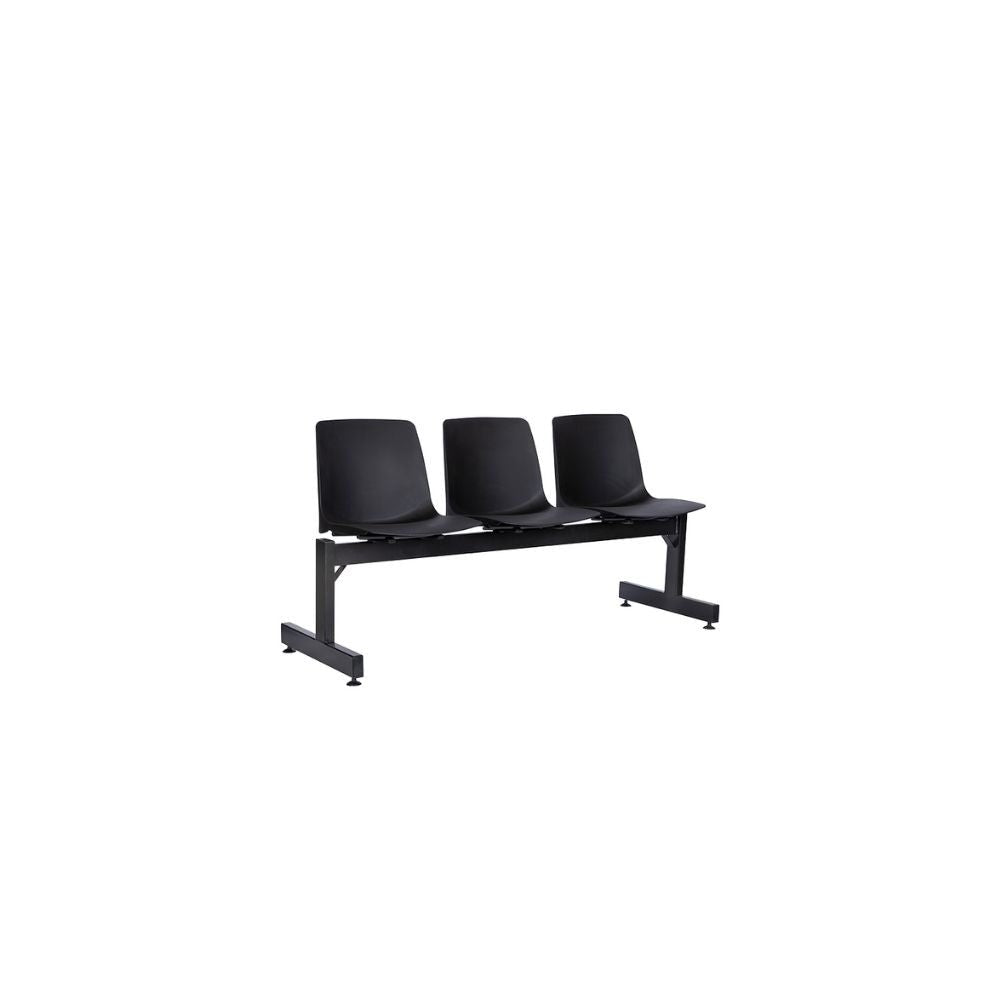 BANCA NOGAL BEAT PL - 30 3P | Banca Visitante para Sala de Espera Instituciones | 3 Plazas | Polipropileno | Interior - PL - 30 3P - ALBAR - NOGAL BEAT -
