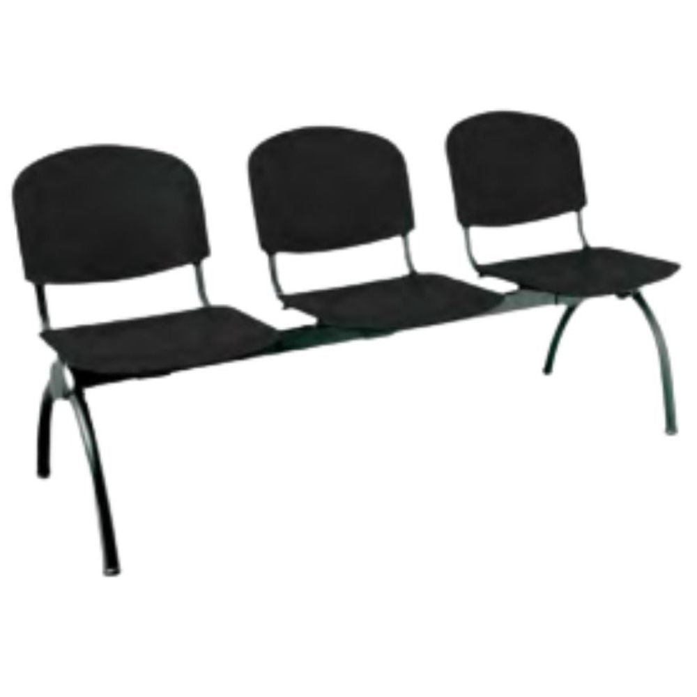 BANCA REQUIEZ ITALIANA LUJO | Banca Sala Espera Consultorio | Varias Plazas | Polipropileno | Interior - RE 1072 - Requiez - NOGAL BEAT -