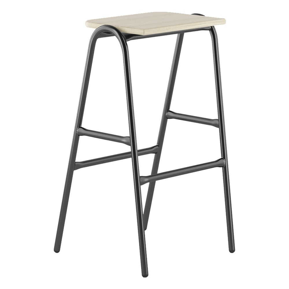 Banco Alto para Patio - GEBESA GRC HURDLE - Asiento de HDPE y Estructura de Acero - GGRH322 - GEBESA - NOGAL BEAT - Banco de Terraza
