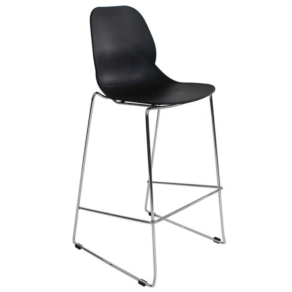 Banco Comercial Para Restaurante - TECHNO ROW BANCO - Varios Colores - Metal - ROW BANCO Negro - Techno - NOGAL BEAT -