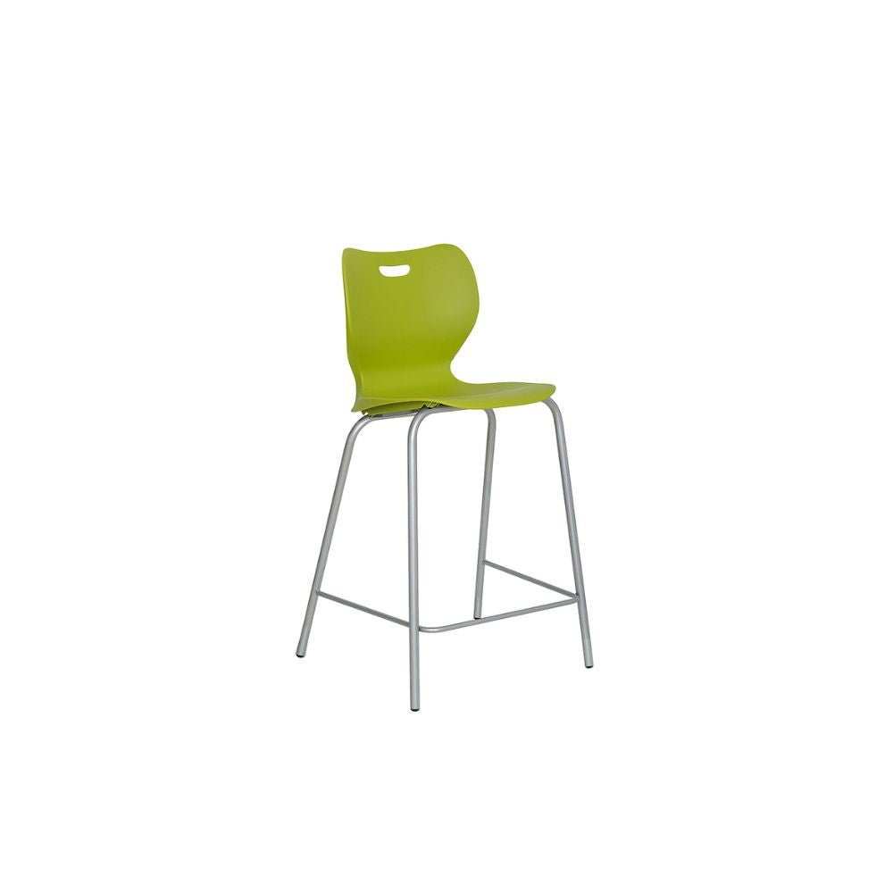 BANCO NOGAL BEAT AR - 100 P | Banco Bajo para Cafetería Restaurante | 67 cm | Estructura Tubular | Concha Polipropileno | Interior - AR - 100 P - ALBAR - NOGAL BEAT - Bancos