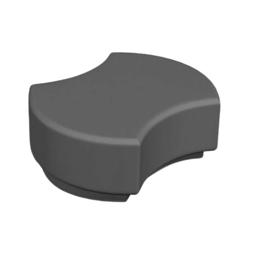 BANCO RESOL DISK - 3 | Banco Ocasional para Jardín Terraza | Polietileno Rotomoldeado | Interior + Exterior - 40408 POLIET.1X.GR - Resol - NOGAL BEAT - Bancos