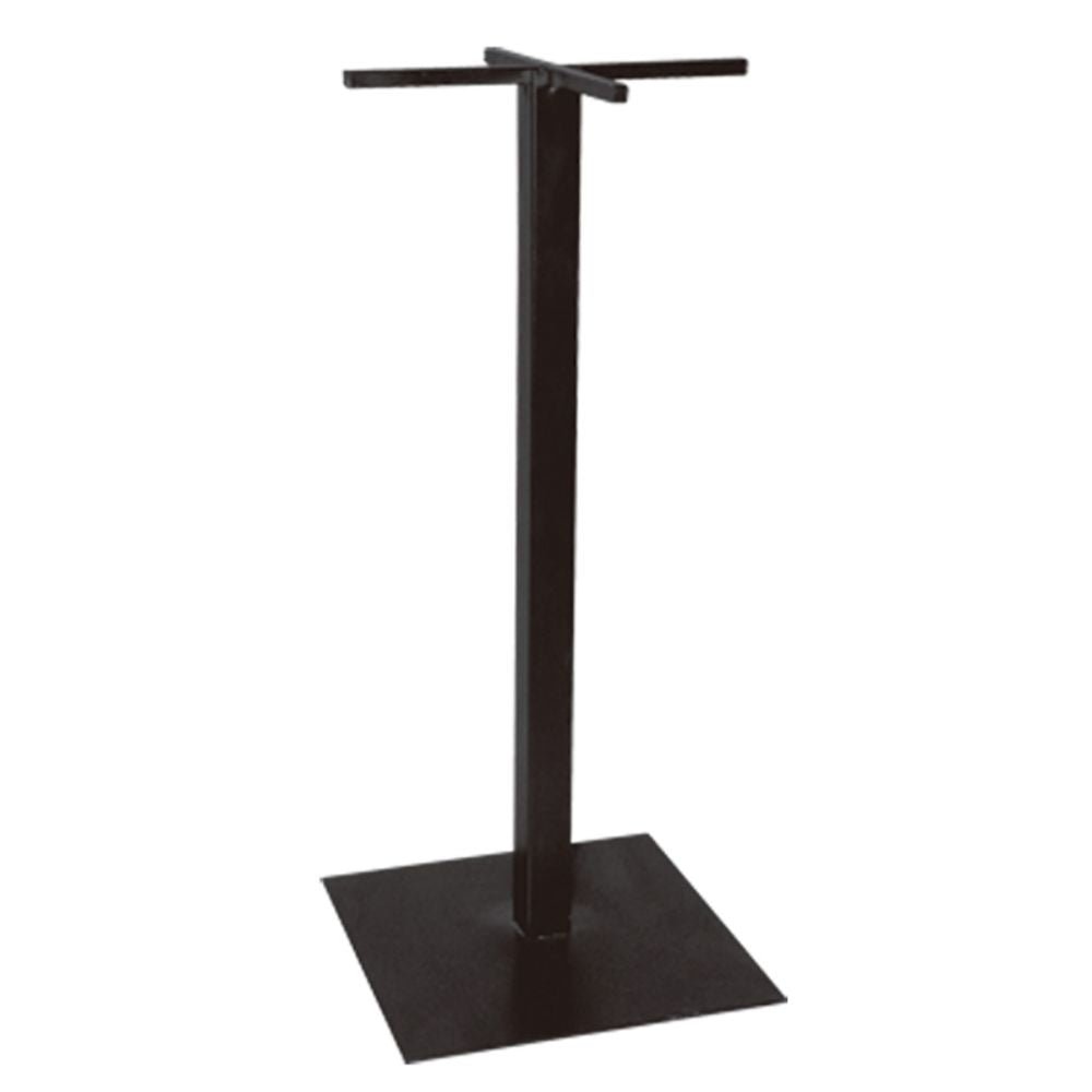 BASE NOGAL BEAT AR - 111 P | Base Mesa Restaurante | Base Acero Cuadrado | Tubo Metal Redondo | Interior - AR - 111 P - ALBAR - NOGAL BEAT -