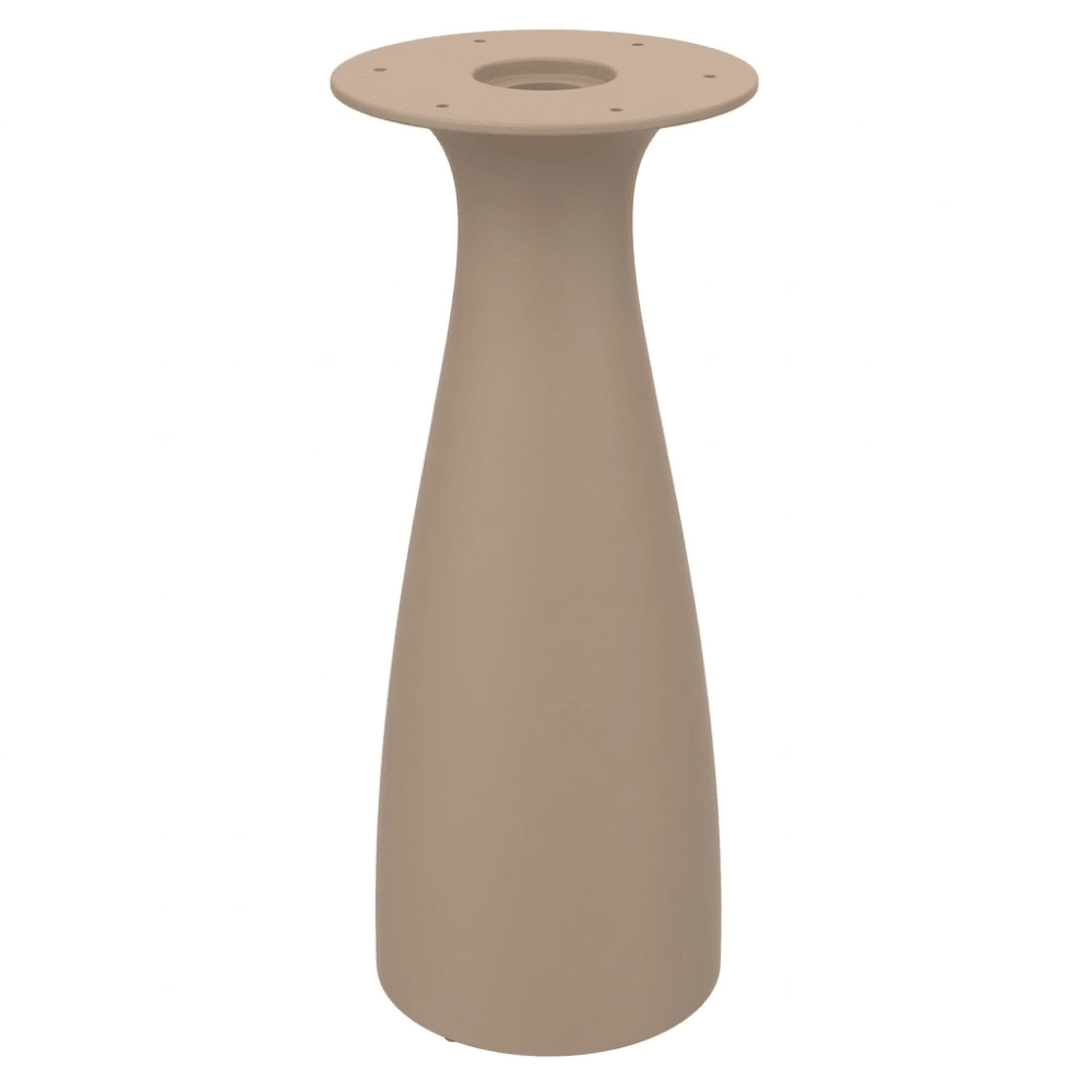 Base circular alta para mesa en MDPE rotomoldeado de 110 cm de altura, para interior y exterior