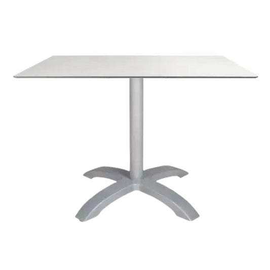 BASE Y CUBIERTA RESOL MAX 70 X 70 WE | Pie de Mesa con Cubierta WE para Restaurante | 71 cm | Tubo de Aluminio | Interior + Exterior - 66855 - Resol - NOGAL BEAT - Mesas