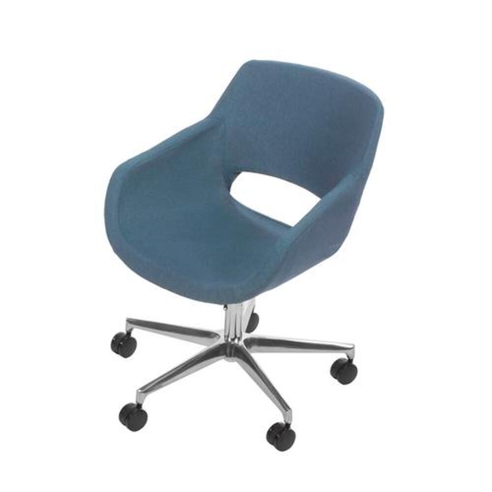 Bratti Silla Flok Fl02 Oficina Poliuretano Flexible Inyectado Base Metal Estrella Interior - FL02-G1 - Bratti - NOGAL BEAT - Sillas