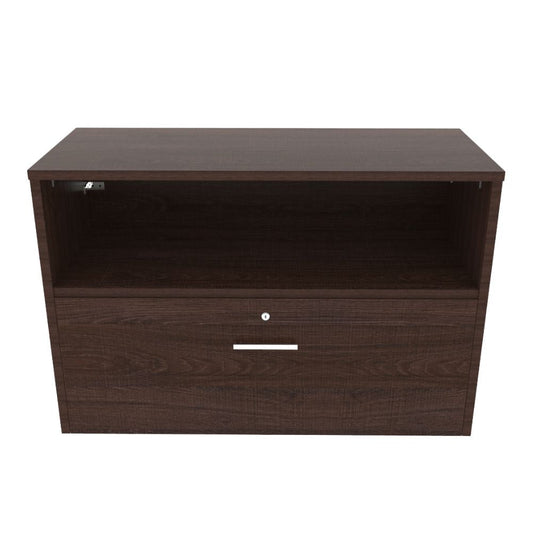 Credenza para Escuela - OFIK URBAN 887 - Varios Colores - 1 entrepaño y 1 Cajón - 887 - Ofik - NOGAL BEAT - Credenza
